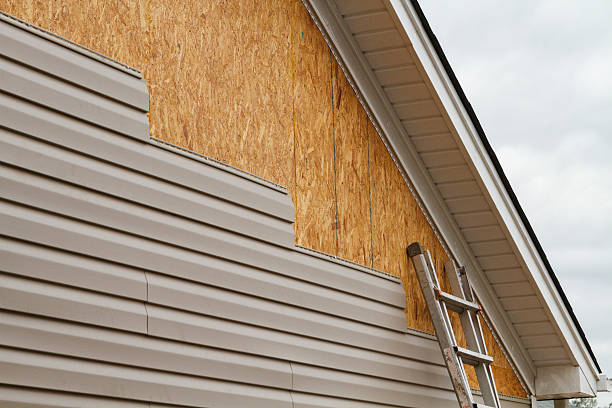 Professional Emergency Siding Repair technician working in Roslindale, MA